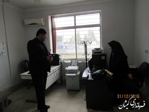 بازدید فرماندار گمیشان از بخشداری گلدشت