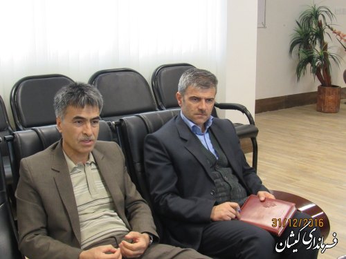 دیدار مدیر کل منابع طبیعی و آبخیزداری استان با فرماندار گمیشان