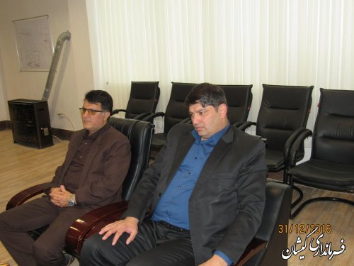 دیدار مدیر کل منابع طبیعی و آبخیزداری استان با فرماندار گمیشان