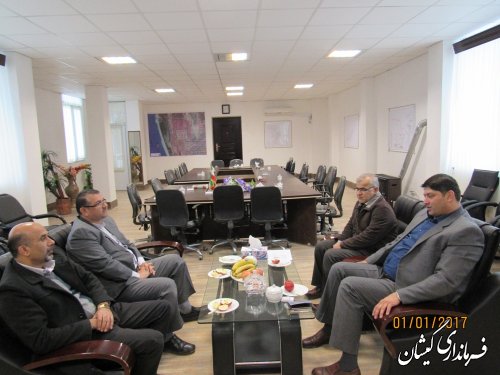 دیدار مدیر کل ثبت احوال استان با فرماندار گمیشان