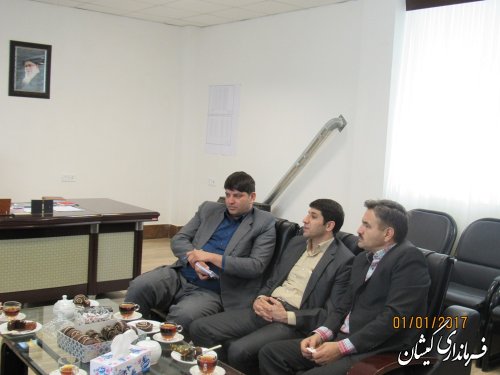دیدارمدیرکل راهداری و حمل و نقل جاده‎ای استان با فرماندار گمیشان