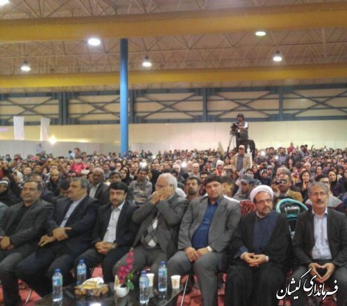 حضور فرماندار گمیشان در مراسم اختتامیه جشنواره بین المللی اقوام
