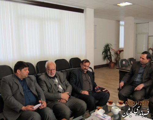 دیدار مدیر عامل شرکت گاز استان با فرماندار گمیشان