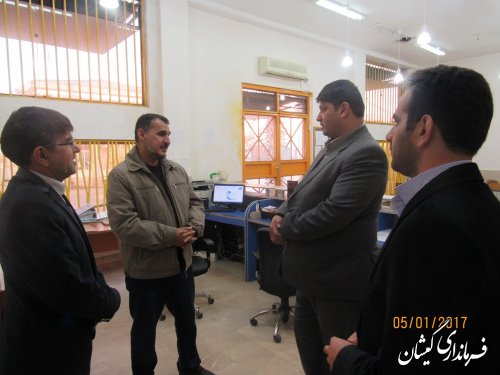 بازدید فرماندار گمیشان از اداره پست شهرستان