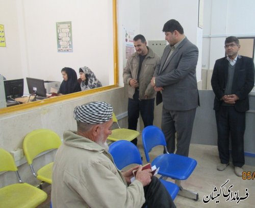 بازدید فرماندار گمیشان از اداره پست شهرستان