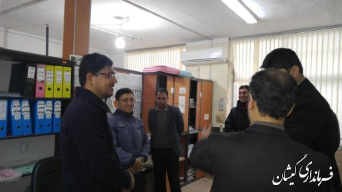 بازدید فرماندار گمیشان از مدیریت توزیع برق شهرستان