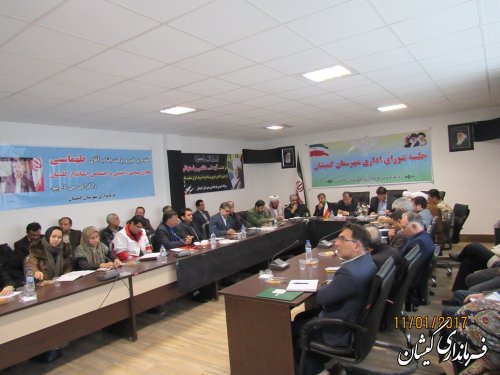 نهمین جلسه شورای اداری شهرستان گمیشان برگزار شد