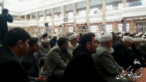 حضور فرماندار گمیشان در مراسم بزرگداشت ارتحال آیت ا... هاشمی رفسنجانی