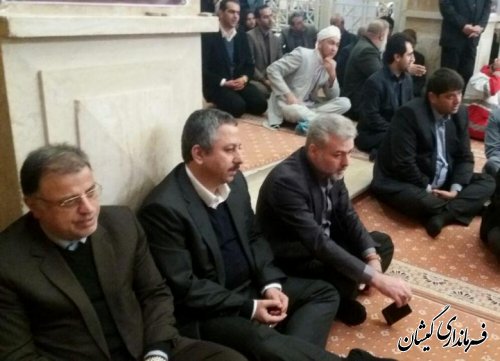 حضور فرماندار گمیشان در مراسم بزرگداشت ارتحال آیت ا... هاشمی رفسنجانی