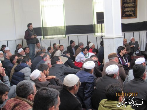 مراسم بزرگداشت ارتحال آیت الله هاشمی رفسنجانی در شهرستان گمیشان برگزار شد