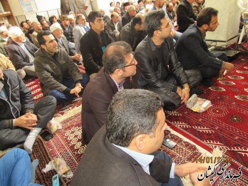 مراسم بزرگداشت ارتحال آیت الله هاشمی رفسنجانی در شهرستان گمیشان برگزار شد