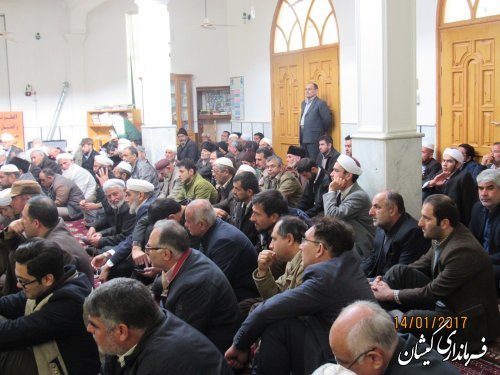 مراسم بزرگداشت ارتحال آیت الله هاشمی رفسنجانی در شهرستان گمیشان برگزار شد