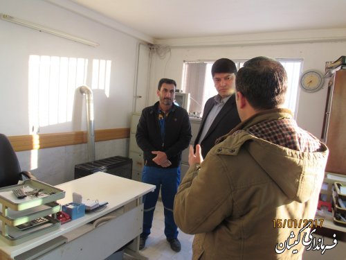 بازدید فرماندار گمیشان از اداره گاز شهرستان