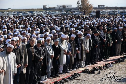 حضور فرماندارگمیشان در آئین تشییع پیکر مطهر امام جمعه فقید بندرترکمن