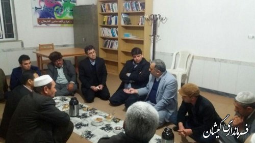 بازدید فرماندار گمیشان و نماینده مردم منطقه در مجلس از روستای قلعه حاجی گلدیخان
