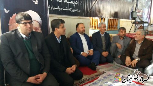 حضور فرماندار گمیشان در مراسم گرامیداشت آیت ا.. هاشمی رفسنجانی و الحاج آخوند عابدی کر