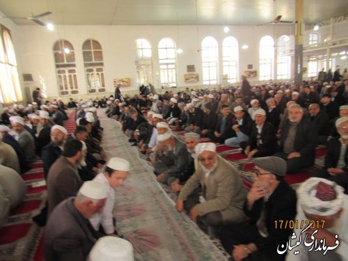 حضور فرماندار گمیشان در مراسم گرامیداشت آیت ا.. هاشمی رفسنجانی و الحاج آخوند عابدی کر
