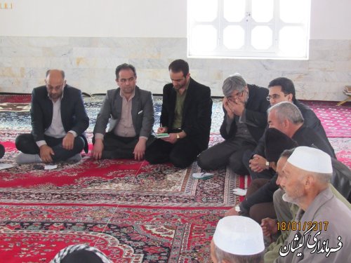 بازدید فرماندار گمیشان از روستاهای قلعه جیق بزرگ، قلعه جیق کوچک و صفا ایشان