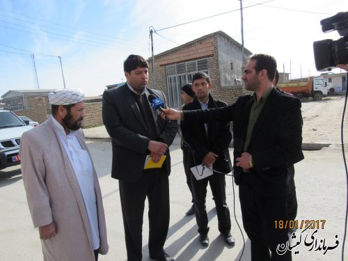 بازدید فرماندار گمیشان از روستاهای قلعه جیق بزرگ، قلعه جیق کوچک و صفا ایشان