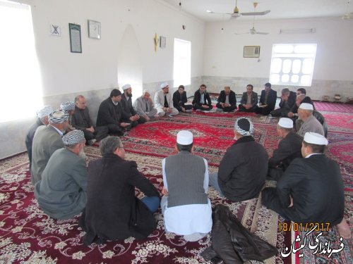 بازدید فرماندار گمیشان از روستاهای قلعه جیق بزرگ، قلعه جیق کوچک و صفا ایشان