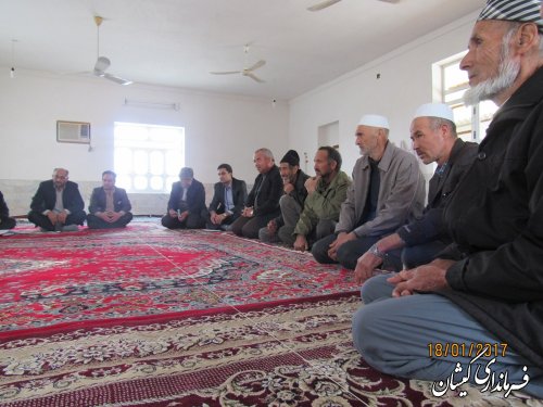 بازدید فرماندار گمیشان از روستاهای قلعه جیق بزرگ، قلعه جیق کوچک و صفا ایشان
