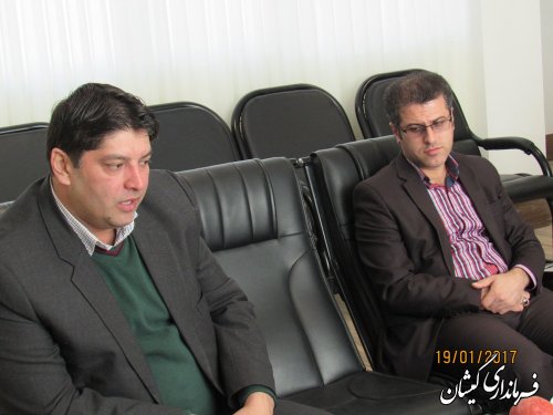 دیدار مدیر عامل توزیع برق استان با فرماندار گمیشان