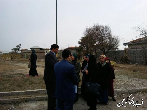 بازدید فرماندار گمیشان و مدیر کل بانوان و خانواده از پارک بانوان و مرکز جامع نیکوکاری