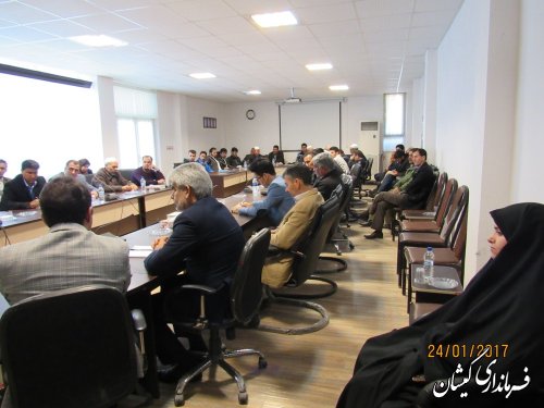 جلسه هم اندیشی انتخابات با دهیاران و شوراهای اسلامی روستاهای شهرستان گمیشان