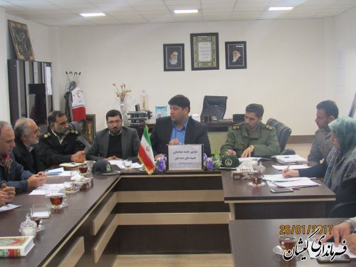 دومین جلسه هماهنگی دهه مبارک فجر شهرستان گمیشان برگزار شد