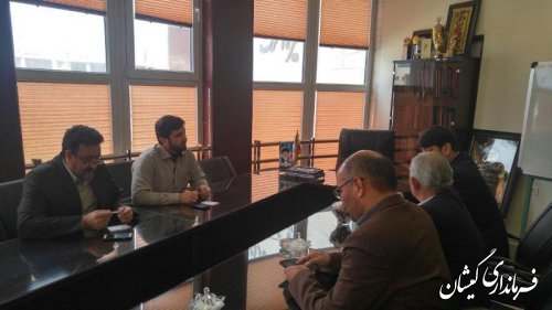نشست فرماندار گمیشان با مدیرکل نوسازی، توسعه و تجهیز مدارس استان