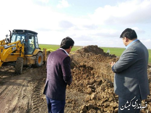 بازدید فرماندار گمیشان از جاده مواصلاتی  کوره سو ناردانلی به سیمین شهر