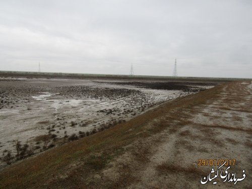 بازدید فرماندار گمیشان از سد تنظیمی لاستیکی خواجه نفس