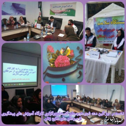 کارگاه آموزشی شناخت سرطان ویژه زنان شاغل در ادارات شهرستان برگزار شد