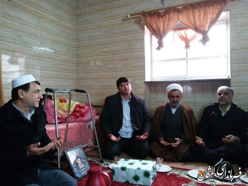 دیدار فرماندار گمیشان از خانواده های معظم شهدا