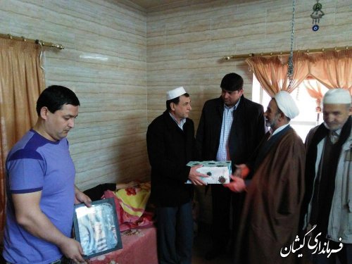 دیدار فرماندار گمیشان از خانواده های معظم شهدا