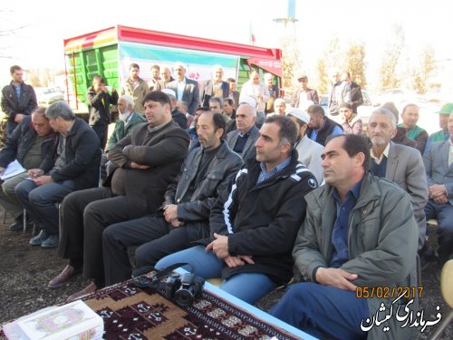 افتتاح کارگاه تولید کود پاش دامی در روستای قرنجیک خواجه خان شهرستان گمیشان