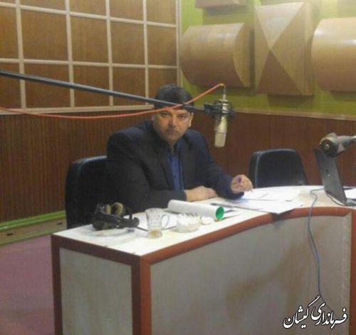 حضور فرماندار گمیشان در برنامه زنده رادیویی روزنه