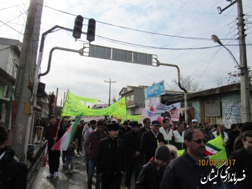 راهپیمایی یوم ا... 22 بهمن در شهرستان گمیشان برگزار شد