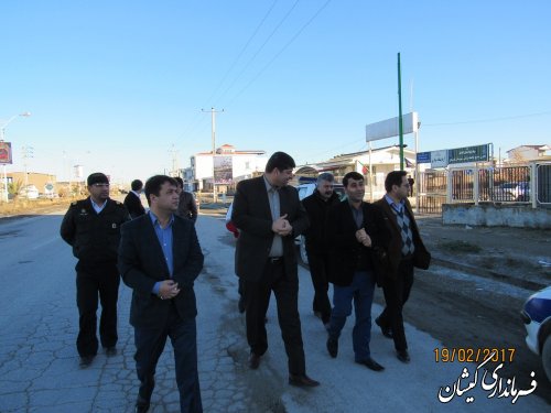 بازدید فرماندار گمیشان از محل های پیشنهادی استقرار کمپ نوروزی شهرستان