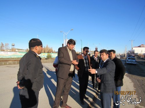 بازدید فرماندار گمیشان از محل های پیشنهادی استقرار کمپ نوروزی شهرستان