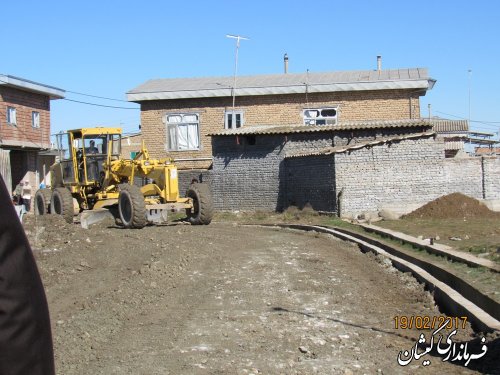 بازدید فرماندار گمیشان از اجرای طرح هادی روستاهای چارقلی و توماجلر چارقلی