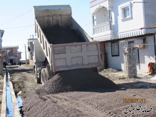 بازدید فرماندار گمیشان از اجرای طرح هادی روستاهای چارقلی و توماجلر چارقلی