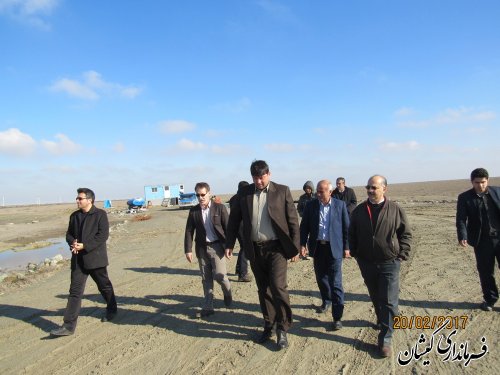 بازدید فرماندار گمیشان از شهرک صنعتی گمیشان(تخصصی شیلات)