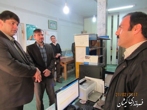 بازدید فرماندار گمیشان از اداره مخابرات شهرستان