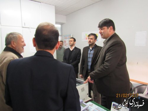 بازدید فرماندار گمیشان از اداره مخابرات شهرستان