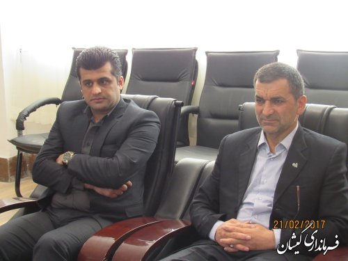 دیدار مسئولین بانک رسالت استان با فرماندار گمیشان