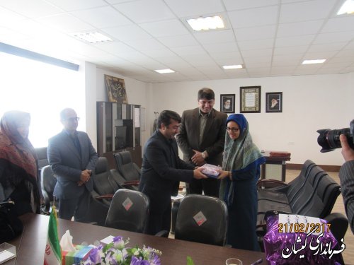 مراسم تکریم و معارفه مدیر میراث فرهنگی، صنایع دستی و گردشگری شهرستان گمیشان برگزار شد