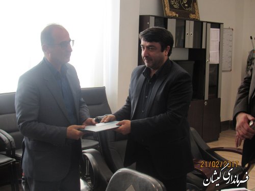 مراسم تکریم و معارفه مدیر میراث فرهنگی، صنایع دستی و گردشگری شهرستان گمیشان برگزار شد