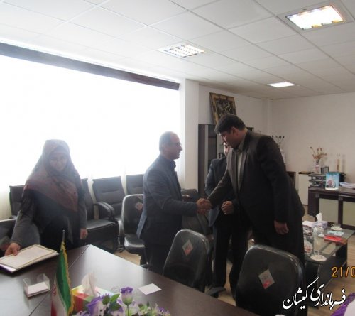 مراسم تکریم و معارفه مدیر میراث فرهنگی، صنایع دستی و گردشگری شهرستان گمیشان برگزار شد