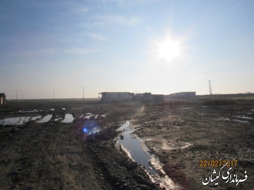 فرماندار گمیشان از  خیابان شهید دکتر عظیم گل شهر گمیش تپه بازدید کرد
